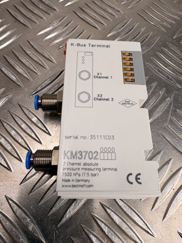 10-1002.jpg Beckhoff KM3702 2 Channel Pressure Measurement PLC EtherCAT Terminal Module