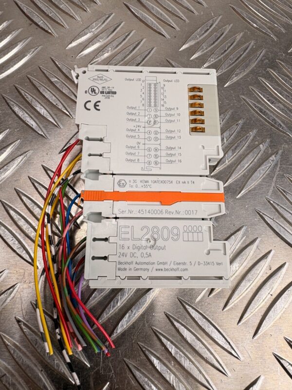 10-1004.jpg Beckhoff EL2809 16 Channel Digital Output 24V DC PLC EtherCAT Terminal Module