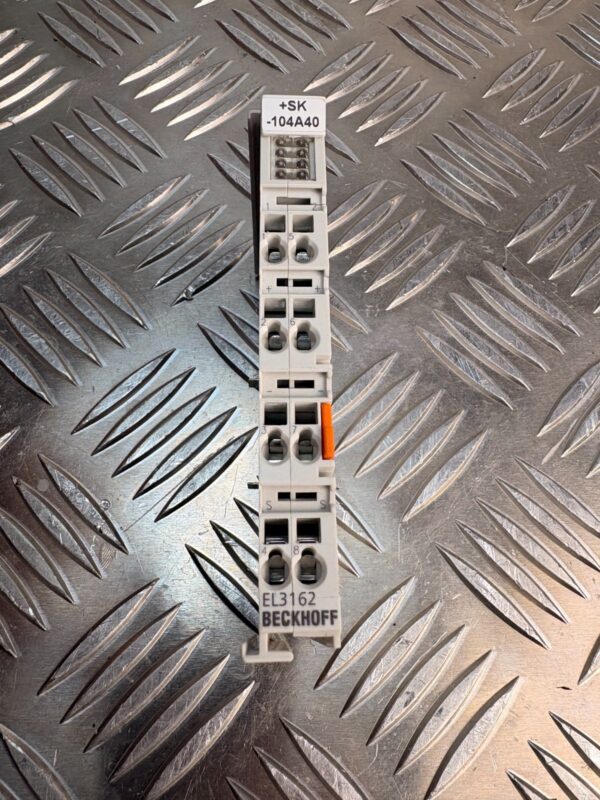 10-1027.jpg Beckhoff EL3162 2 Channel Analog Input 0-10V 16 Bit EtherCAT Terminal Module