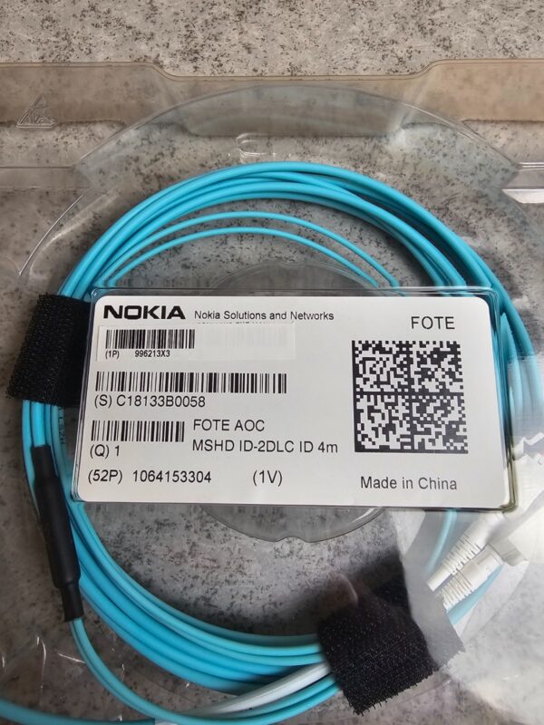 10-1056.jpg Nokia FOTE AOC Active Optical Cable – MSHD to 2x LC 4m
