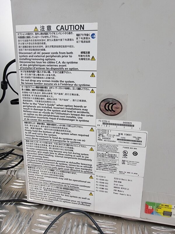 10-1200.jpg NEC FC98-NX FC-E22U-G Industrial Computer System Host