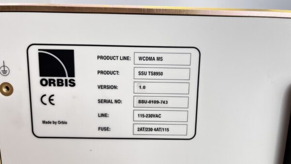 10-1231.jpg Orbis TS8950 WCDMA UMTS 3G MS SSU Telecom Communications Test Equipment