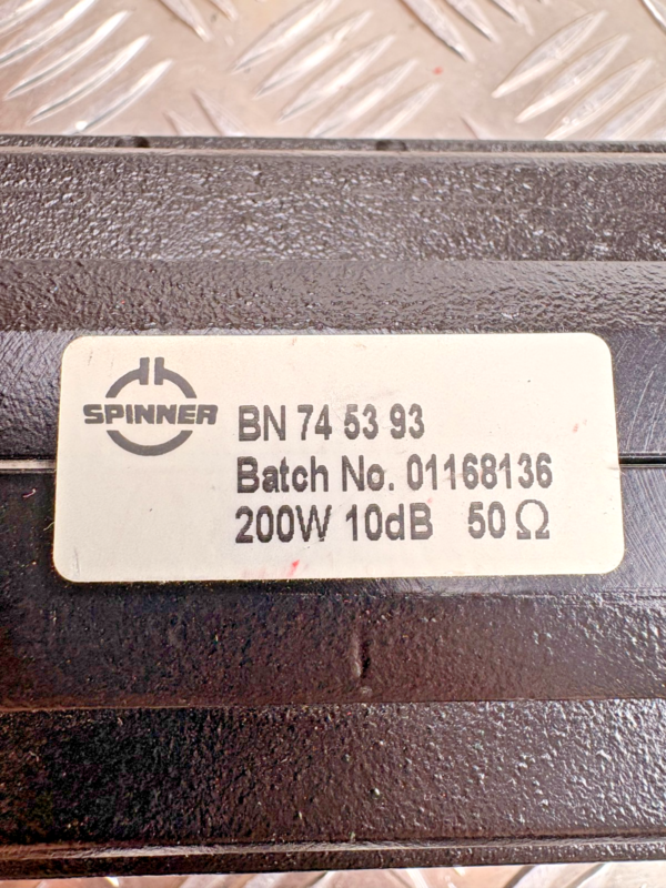 10-133.png Spinner RF Dummy Load Attenuator BN745393 200W 10dB 50 Ohm High Power