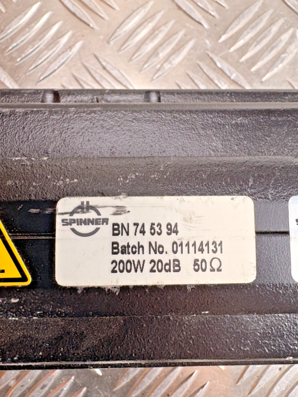 10-135.png Spinner RF Dummy Load Attenuator BN746394 200W 20dB 50 Ohm High Power