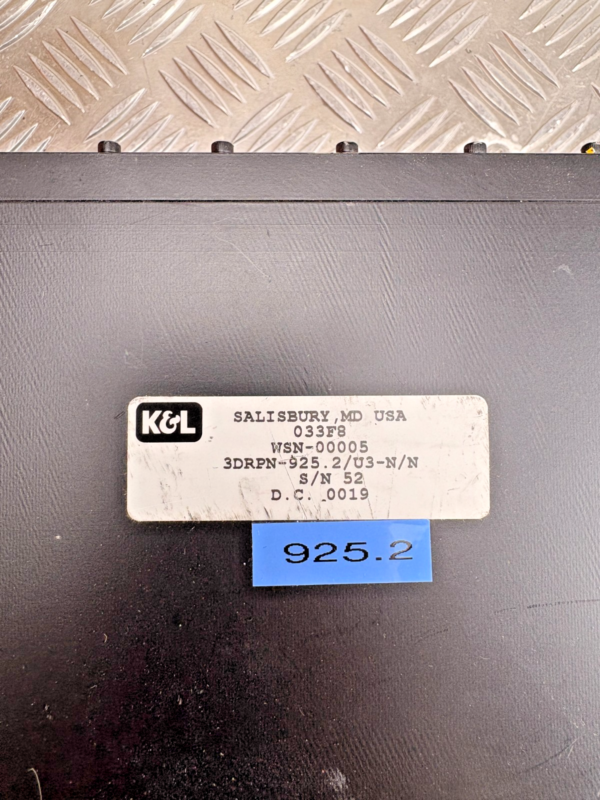 10-139.png K&L Microwave RF Bandpass Filter High Power Coaxial Telecom 925.2