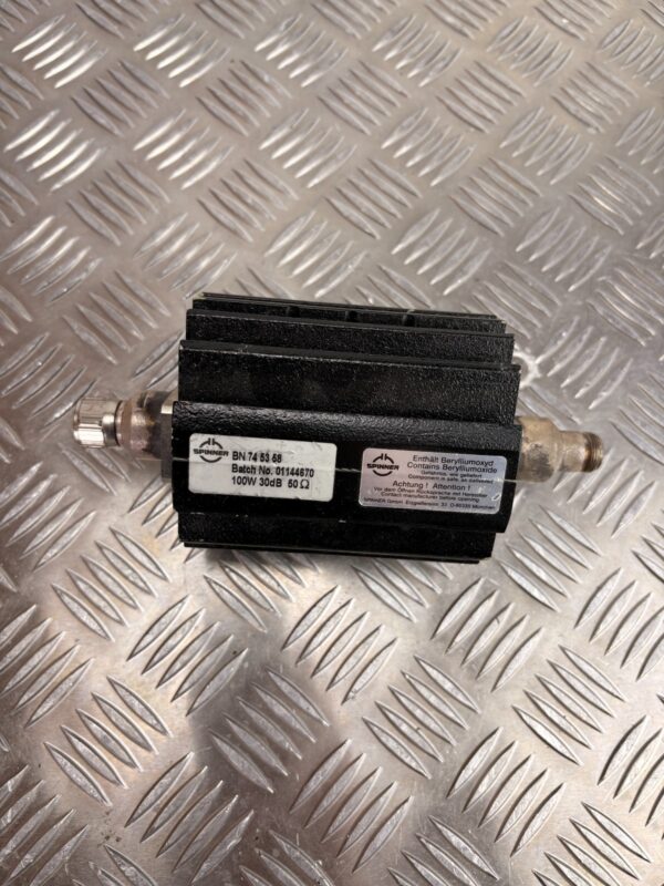 10-1394.jpg Spinner RF Dummy Load Attenuator BN745368 100W 30dB 50 Ohm High Power