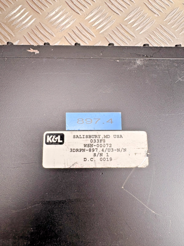 10-141.png K&L Microwave RF Bandpass Filter 422-775 MHz High Power Coaxial 897.4