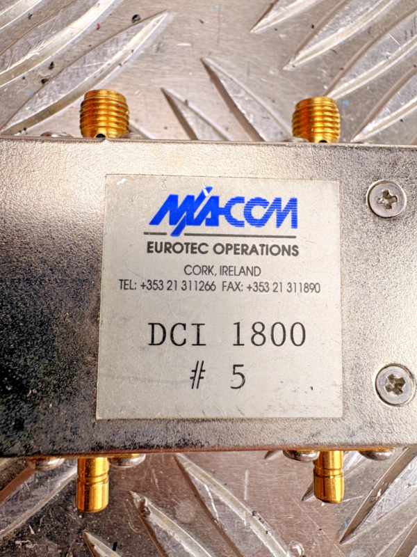 10-142.png MACOM Eurotec DCI 1800 RF Filter Module GSM 1800 MHz SMA Telecom