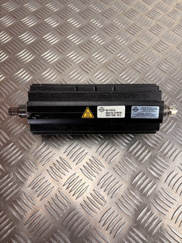 10-1426.jpg Spinner RF Dummy Load Attenuator BN745393 200W 10dB 50 Ohm High Power