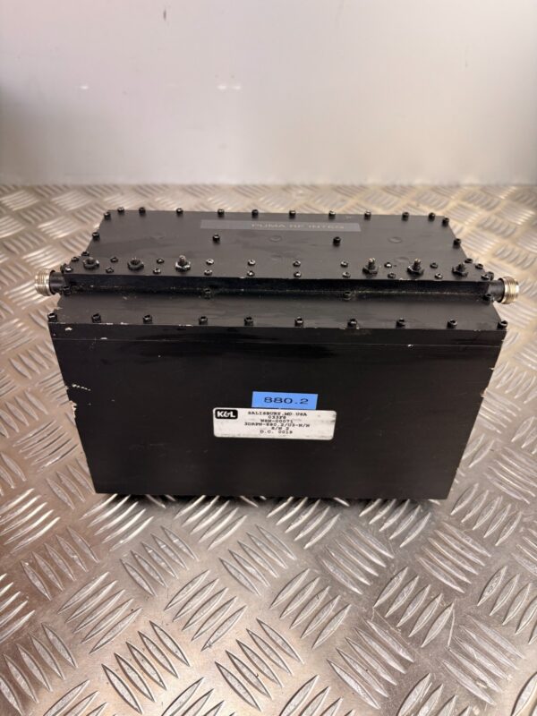 10-1431.jpg K&L Microwave RF Bandpass Filter 880.2 MHz High Power Large Coaxial Unit USA