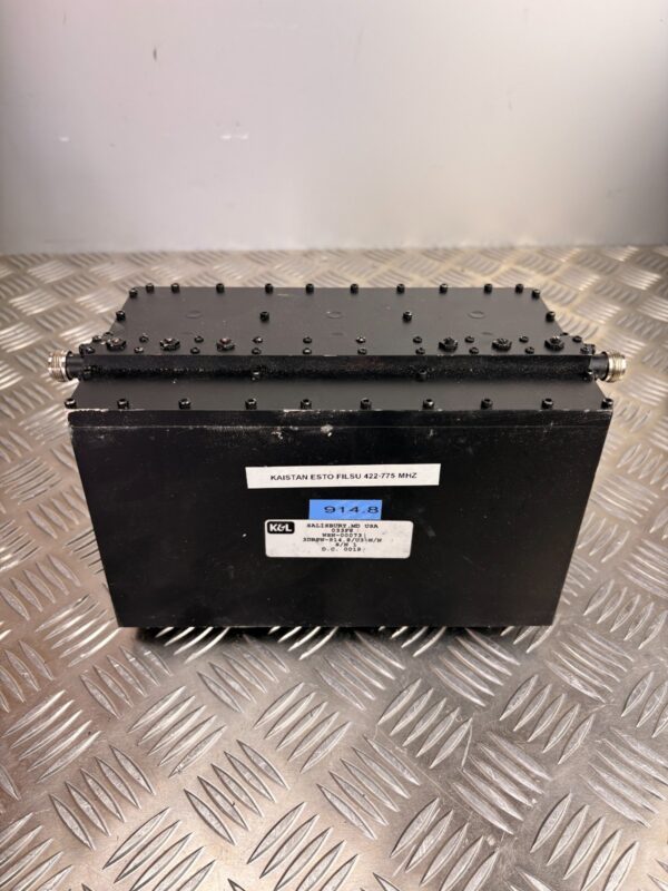 10-1434.jpg K&L Microwave RF Bandpass Filter 422-775 MHz High Power Coaxial 914.8