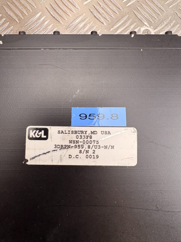 10-1442.jpg K&L Microwave RF Bandpass Filter 422-775 MHz High Power Coaxial 959.8