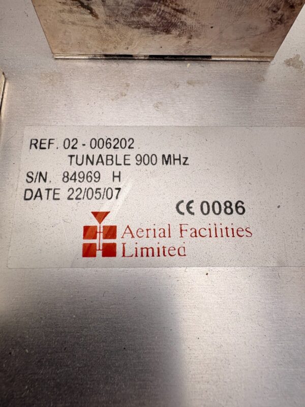 Aerial Facilities Tunable 900 MHz RF Filter Rack 02-006202 BTS Bandpass Module