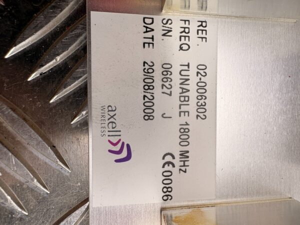 10-1476.jpg Axell Wireless Tunable 1800 MHz RF Filter Module 02-006302 BTS Bandpass Duplexer