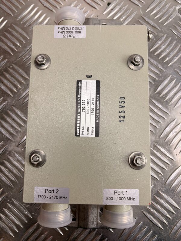 10-1484.jpg Kathrein 793362 RF Diplexer Combiner 800-1000 / 1700-2170 MHz N-Type Germany