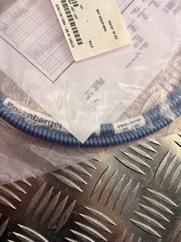 10-1529.jpg Rosenberger INS-2170 RF Cable 1.5m 11N to SMA NEW Sealed w/ Test Certificate