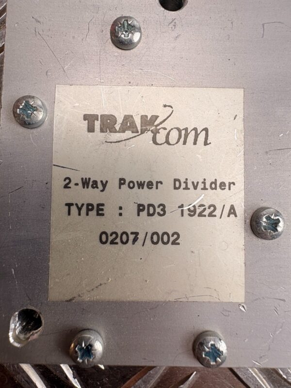 10-1545.jpg Trak Tom PD3-1922/A 2 Way Power Divider RF Splitter Telecom Module
