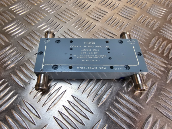 10-155.png Narda 3032 Coaxial Hybrid Junction –3dB 0.95–2.0GHz