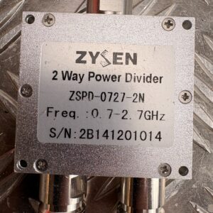 10-1551.jpg ZYSEN ZSPD-0727-2N 2 Way Power Divider 0.7–2.7GHz RF Splitter N Type