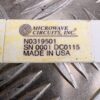 Microwave Circuits Inc N0319501 RF Component Module Made in USA