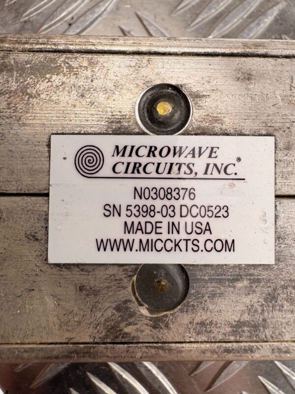 10-1583.jpg Microwave Circuits Inc N0308376 RF Component Module Made in USA MICCKTS
