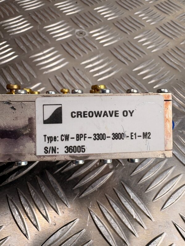 10-1592.jpg Creowave CW-BPF-3300-3800-E1-M2 RF Band Pass Filter 3.3–3.8GHz 5G Range