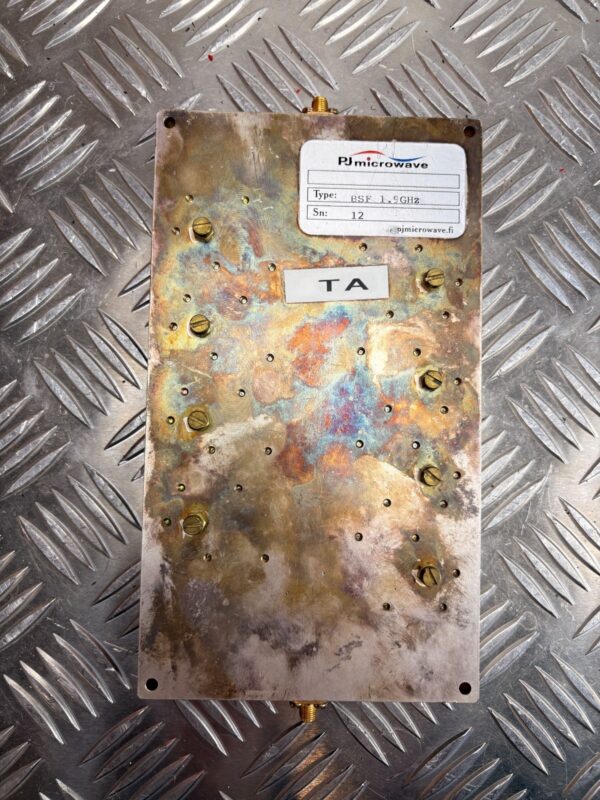 10-1602.jpg PJ Microwave BSF 1.9GHz RF Band Stop Filter 1.9 GHz SMA Telecom Lab