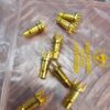 10-1674.jpg HUBER+SUHNER SMA Panel Mount & Gold RF Connector Lot – 12pcs
