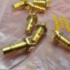 10-1678.jpg HUBER+SUHNER SMA Panel Mount & Gold RF Connector Lot – 12pcs