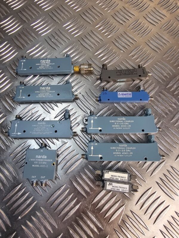 10-1686.jpg Narda RF Directional Coupler Lot (10pcs) – 4242-10, 4242-20, Power Divider
