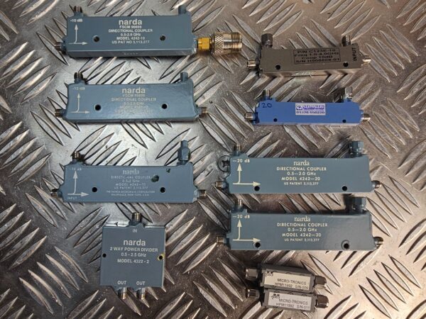 10-1688.jpg Narda RF Directional Coupler Lot (10pcs) – 4242-10, 4242-20, Power Divider