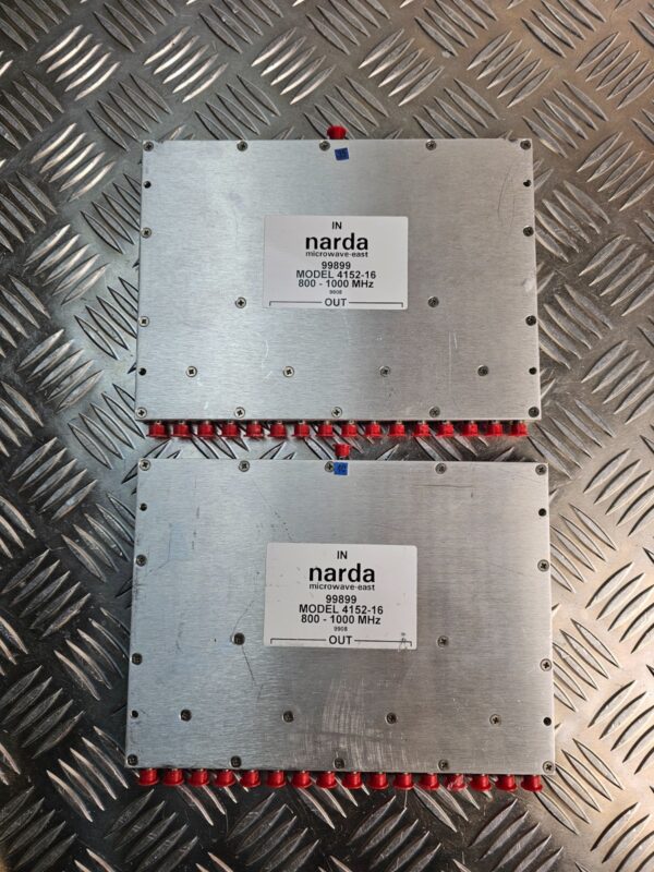 10-1715.jpg Narda 4152-16 RF Power Divider 800–1000MHz – 16-Way