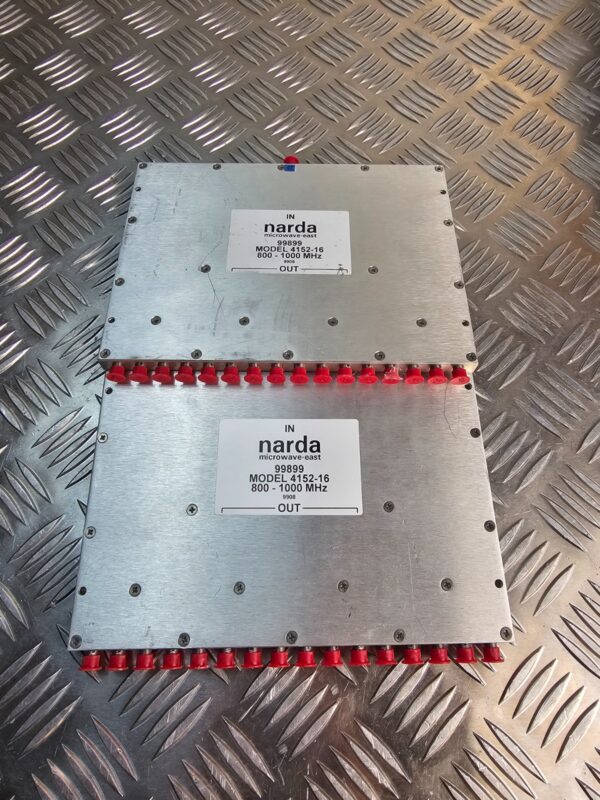 10-1716.jpg Narda 4152-16 RF Power Divider 800–1000MHz – 16-Way