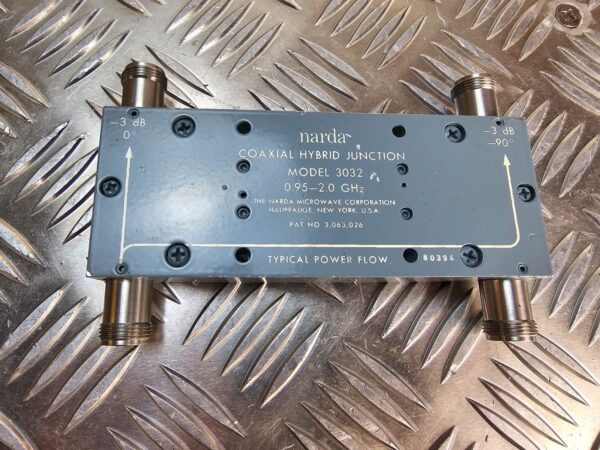 10-1717.jpg Narda 3032 Coaxial Hybrid Junction –3dB 0.95–2.0GHz