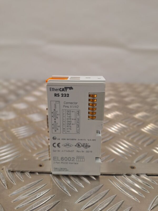 10-1789.jpg Beckhoff EL6002 EtherCAT Terminal, 2-channel communication interface, serial, RS
