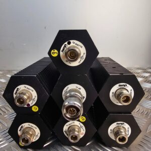 10-1807.jpg Lot of 7 Bird RF Loads / Attenuators 75 W DC-3GHz – 50Ω