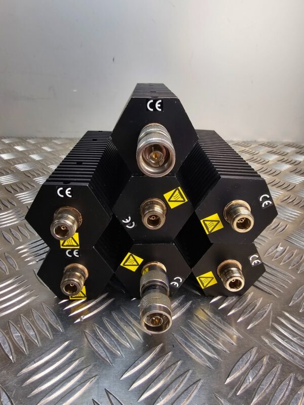 10-1811.jpg Lot of 7 Bird RF Loads / Attenuators 75 W DC-3GHz – 50Ω