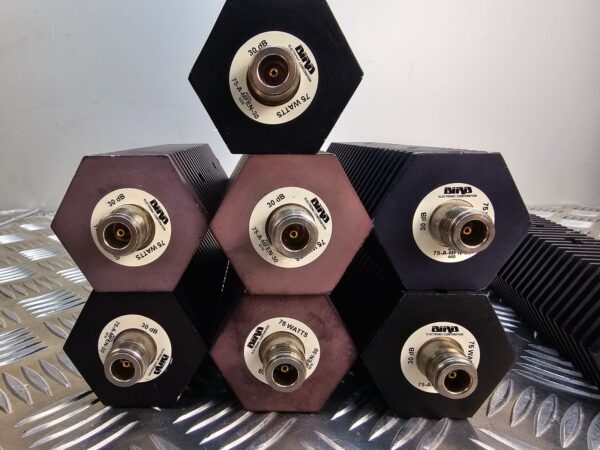 10-1814.jpg Lot of 8 Bird RF Dummy Loads / Attenuators 75 W