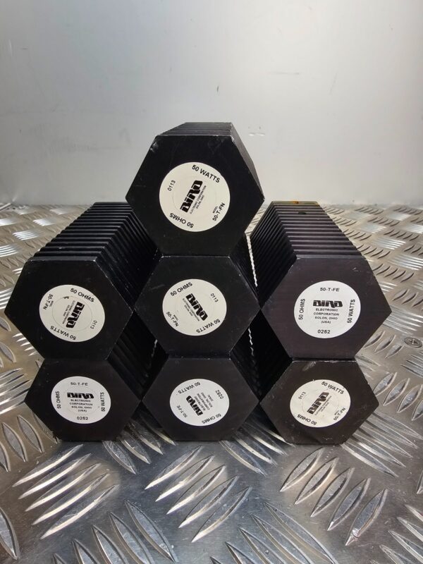 10-1819.jpg Lot of 7 Bird RF Dummy Loads β 50 Ohm β 50 Watt β N-Type