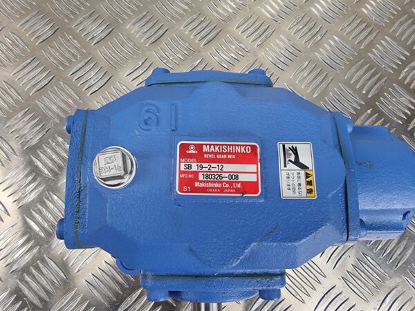 10-2142.jpg Makishinko SB19-2-12 Right Angle Bevel Gearbox 1- 2 Ratio
