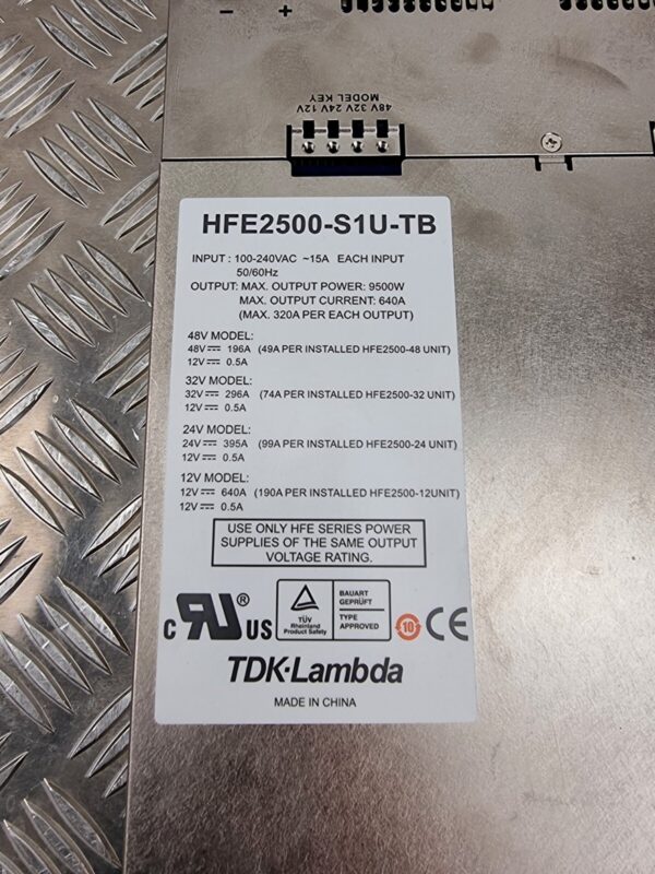 10-2166.jpg TDK Lambda HFE2500-S1U-TB 4 Slot Rack Mount Terminal Block