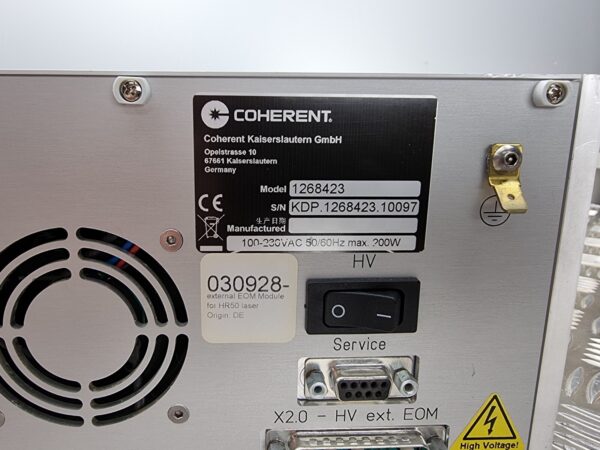10-220.jpg HV Supply EOM EXT Model 1268423 for HR50 Laser | High Voltage Module