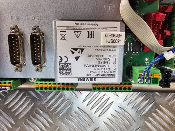10-2249.jpg Industrial Machine Control Panel with Siemens PLC + Operator Buttons + Emergency