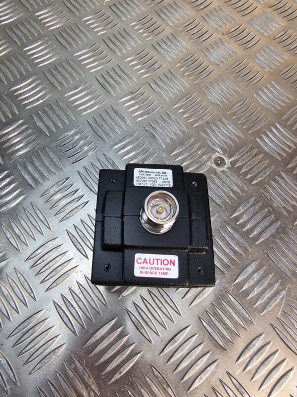 10-281.jpg API Weinschel 298-20-77-LIM 20dB RF Attenuator 100W N-Type