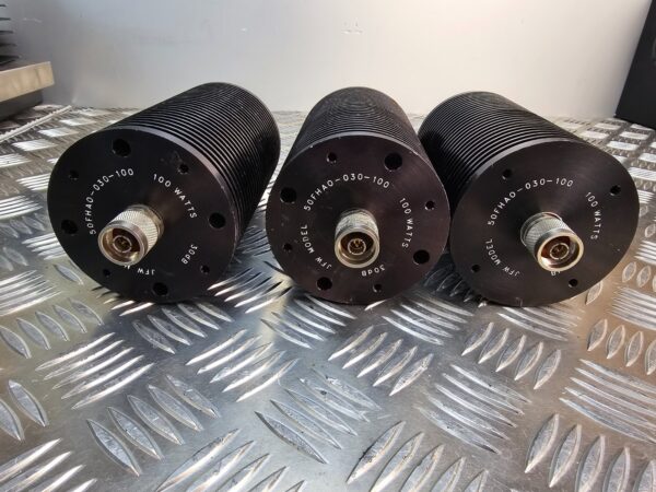10-292.jpg JFW 50FA0-030-100 30dB RF Attenuator 100W 50 Ohm N-Type