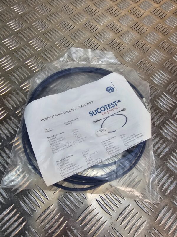10-318.jpg Huber+Suhner SUCOTEST 18 RF Test Cable — 18 GHz — 3 m — NEW