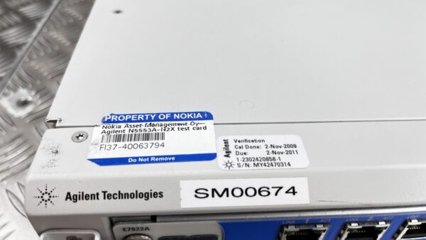 Agilent E7900A Router Tester with 2× E7922A Ethernet Test Modules + N5553A Card