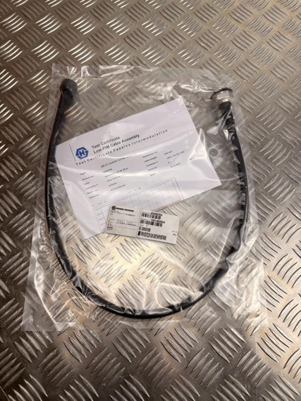 10-39.png Huber+Suhner RF Cable 0.816m 7/16 DIN Low PIM Test Cert NOS