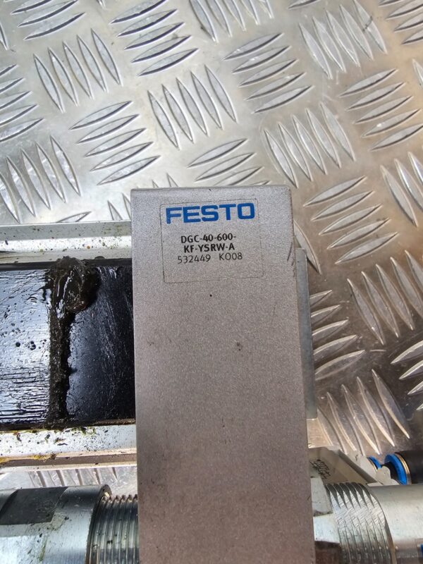 10-413.jpg Festo DGC-40-600 Pneumatic Linear Actuator – 600mm Stroke