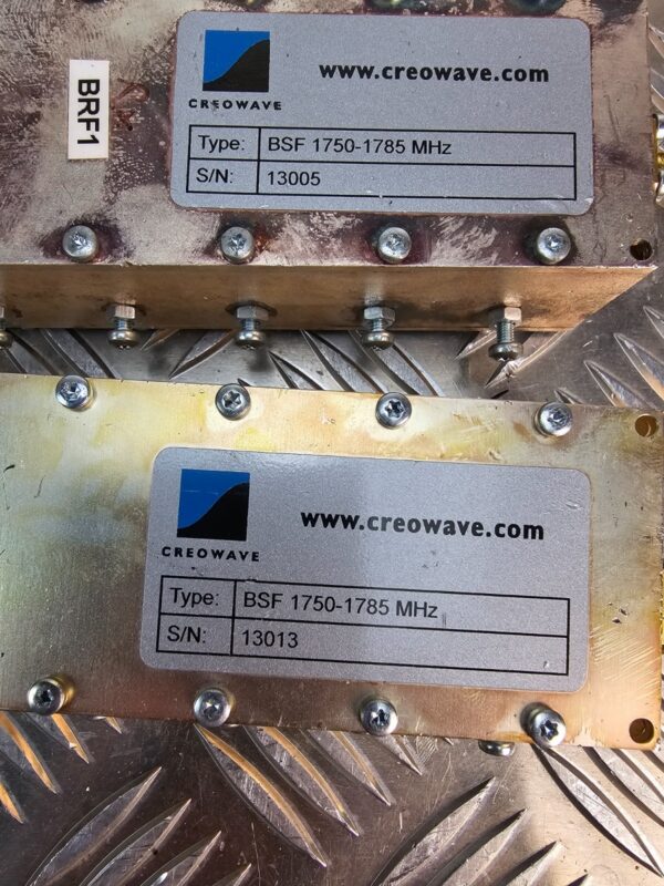 10-436.jpg Creowave RF Bandpass Filters Lot BSF 1710–1980 MHz Telecom (6 pcs)